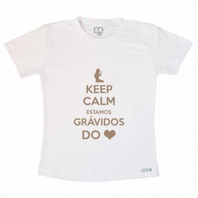 Camiseta Estamos Grávidos do Coração