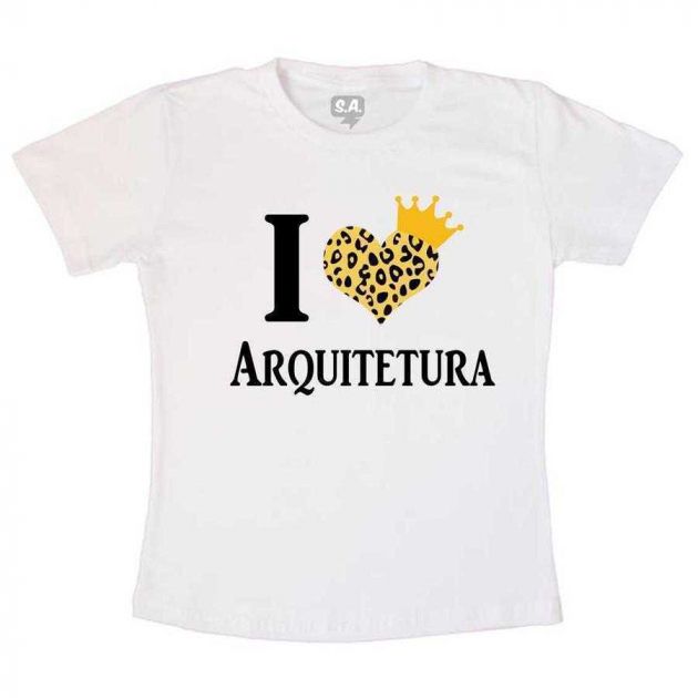 Camiseta Eu Amo Arquitetura