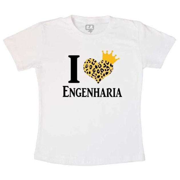 Camiseta Eu Amo Engenharia