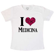 Camiseta Eu Amo Medicina