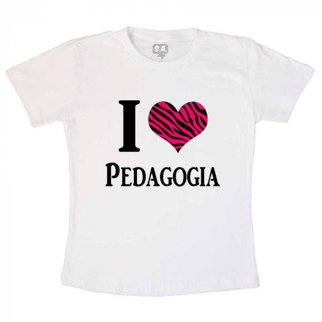 Camiseta Eu Amo Pedagogia