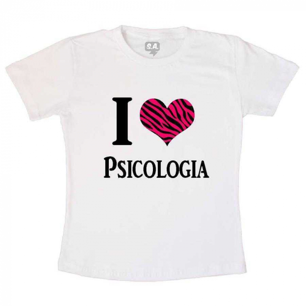 Camiseta Eu Amo Psicologia