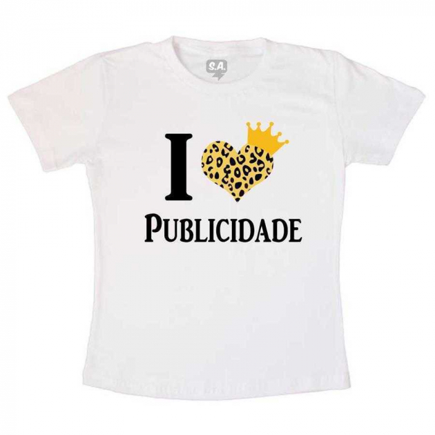 Camiseta Eu Amo Publicidade