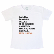 Camiseta Festa Junina- Comidas Típicas