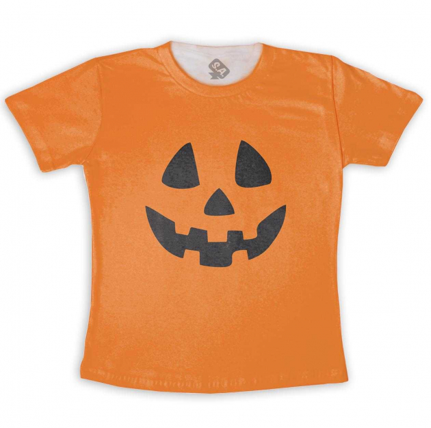 Camiseta Infantil - Abóbora Halloween