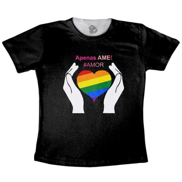 Camiseta Infantil Apenas Ame