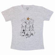 Camiseta Infantil Árvore De Gatinhos 