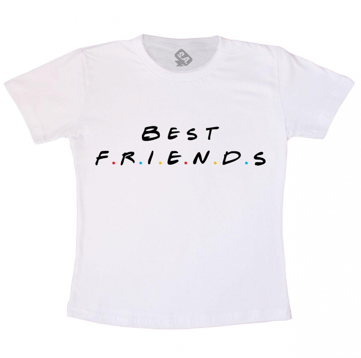Camiseta Infantil  Branca Best Friends