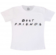 Camiseta Infantil  Branca Best Friends