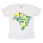 Camiseta Infantil Brasil
