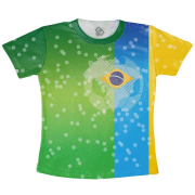 Camiseta Infantil Copa Do Mundo Azul