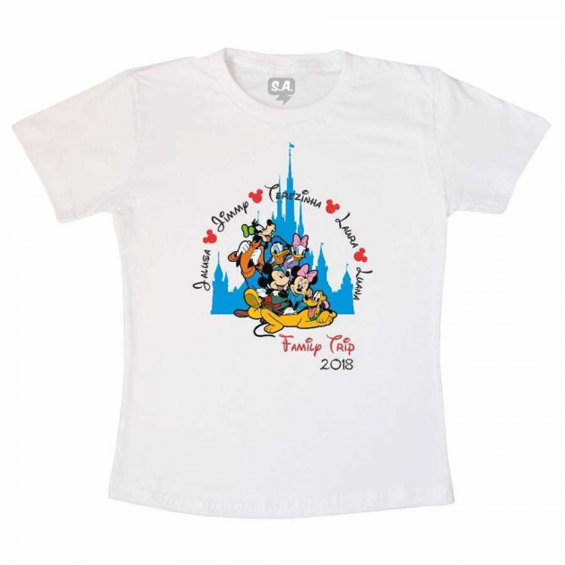 Camiseta Infantil Família Trip