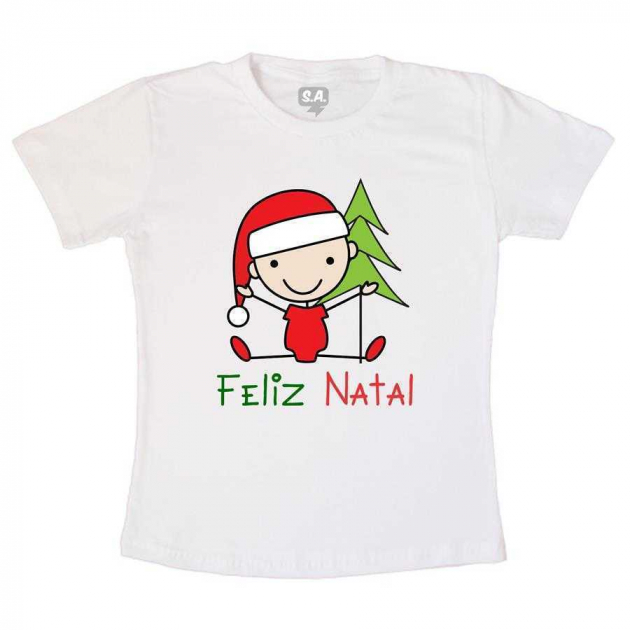 Camiseta Infantil Feliz Natal