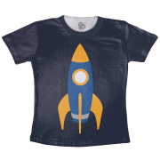 Camiseta Infantil  Foguete