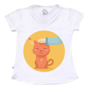 Camiseta Infantil - Gatinho