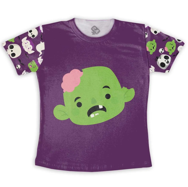 Camiseta Infantil Halloween Monstrinho 