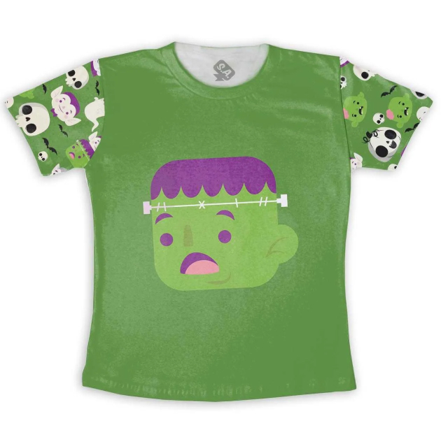 Camiseta Infantil Halloween Monstrinho 