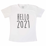 Camiseta Infantil Hello 2021