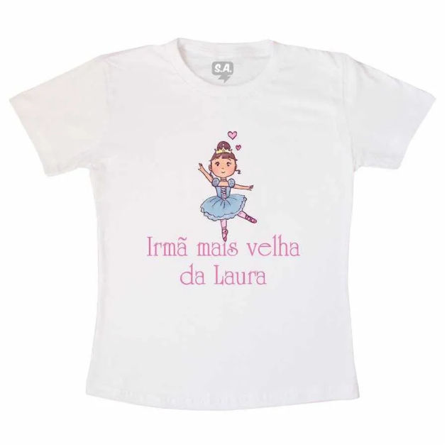 Camiseta Infantil Irmã mais velha