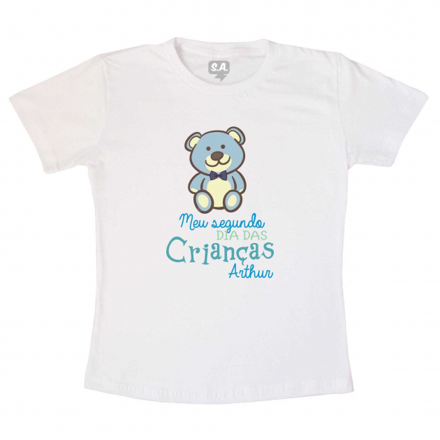 Camiseta Infantil Meu Segundo Dia Das Crianças 