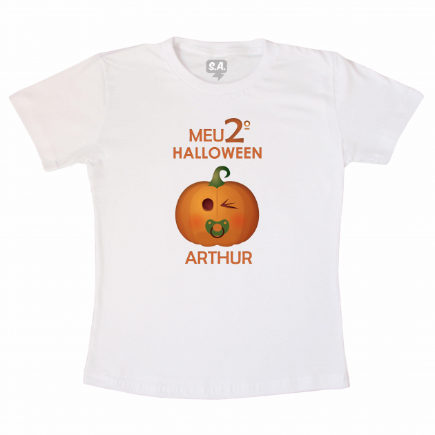 Camiseta Infantil Meu Segundo Halloween 
