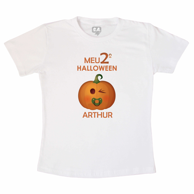 Camiseta Infantil Meu Segundo Halloween 