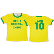 Camiseta Infantil Minha Primeira Copa