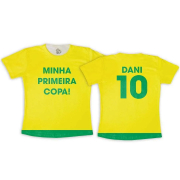 Camiseta Infantil Minha Primeira Copa