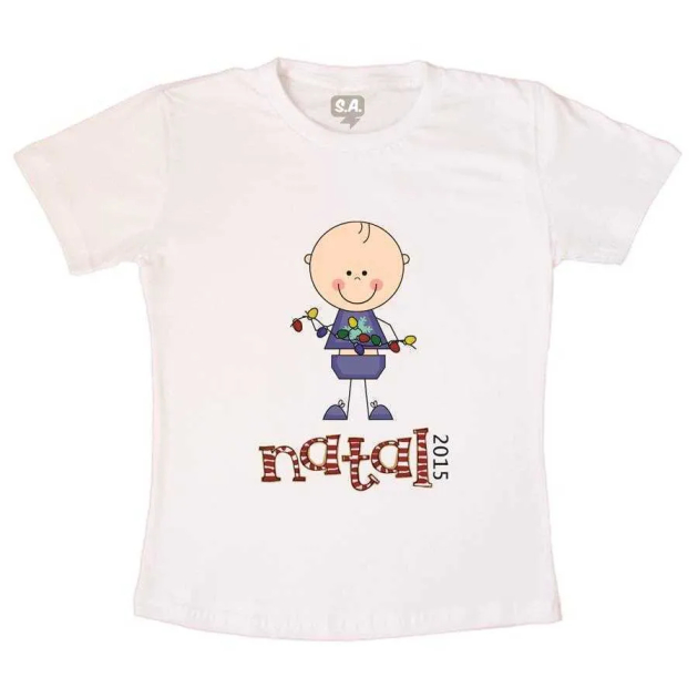 Camiseta Infantil  Natal Menino