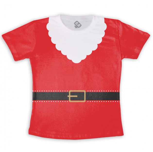 Camiseta Infantil Natalina Papai Noel 
