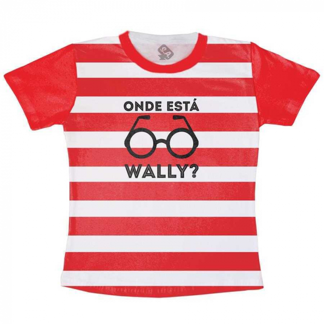 Camiseta Infantil Onde está Wally
