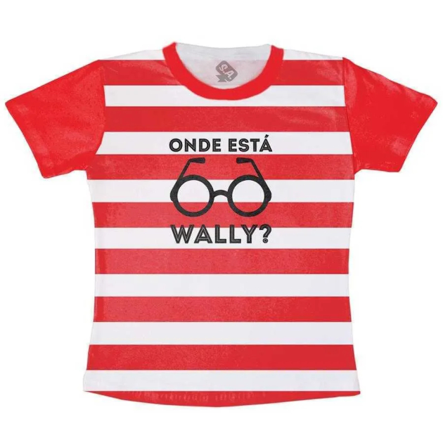 Camiseta Infantil Onde está Wally