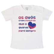 Camiseta Infantil Os Avós Criam Memórias