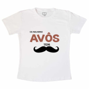 Camiseta Infantil Os Melhores tem Bigode