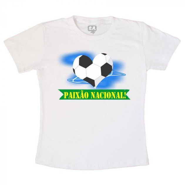 Camiseta Infantil Paixão Nacional