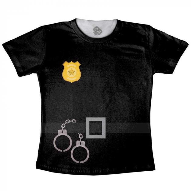 Camiseta Infantil Policial