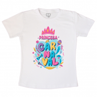 Camiseta Infantil Princesa Do Carnaval 