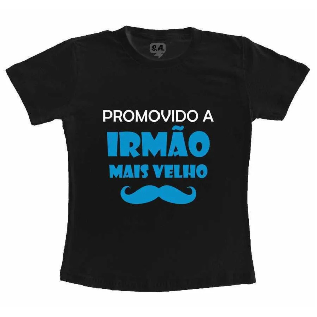 Camiseta Infantil Promovido a Irmão Mais Velho