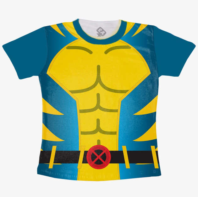 Camiseta Infantil  Roupa Wolverine 