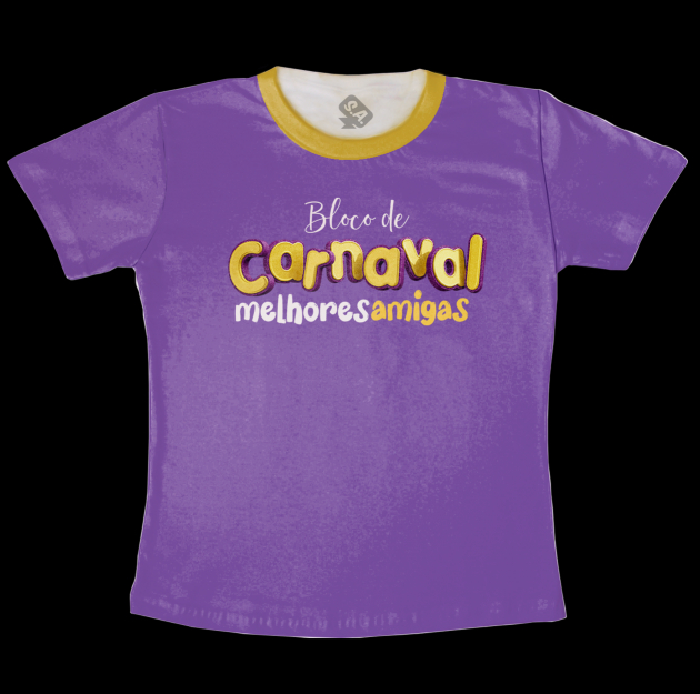 Camiseta Infantil Roxa Melhores Amigas