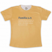 Camiseta Infantil Significado Familia Feminina 