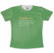 Camiseta Infantil Significado Familia Verde