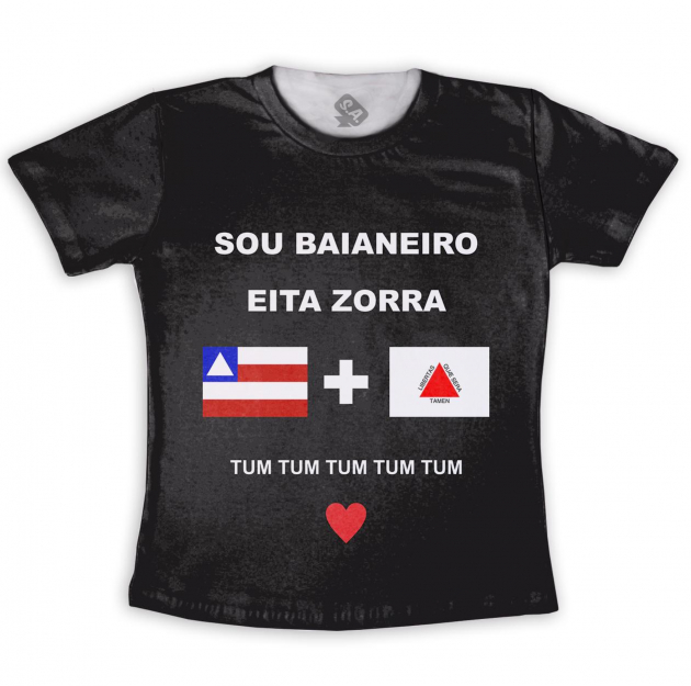 Camiseta infantil Sou Baianeiro 
