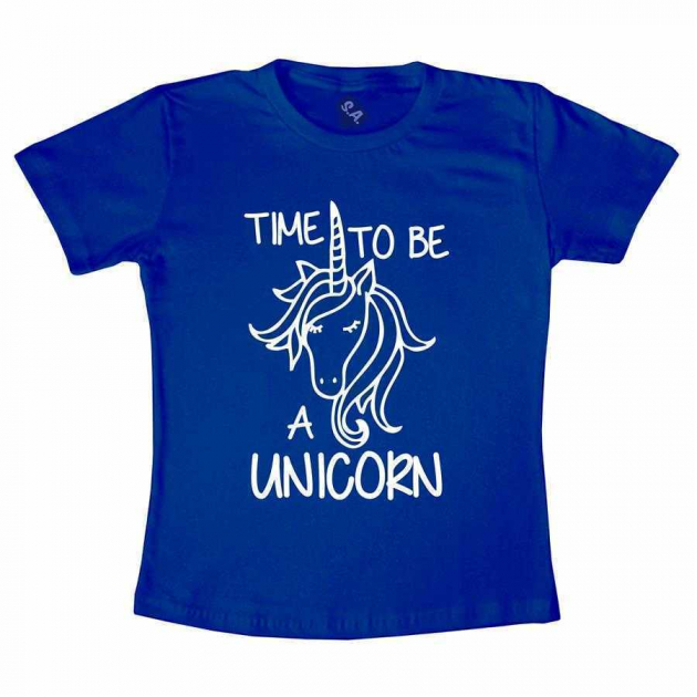 Camiseta Infantil - Time To Be a Unicorn