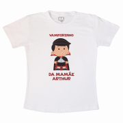 Camiseta Infantil Vampirinho Da Mamãe 