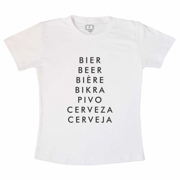 Camiseta Línguas - Branca
