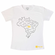 Camiseta Mapa das Abelhas- Branca