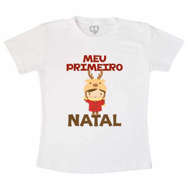 Camiseta Meu Primeiro Natal