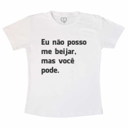 Camiseta Não Posso Me Beijar - Branca