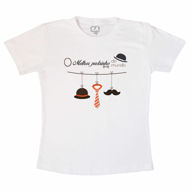 Camiseta - O Melhor Padrinho Do Mundo 